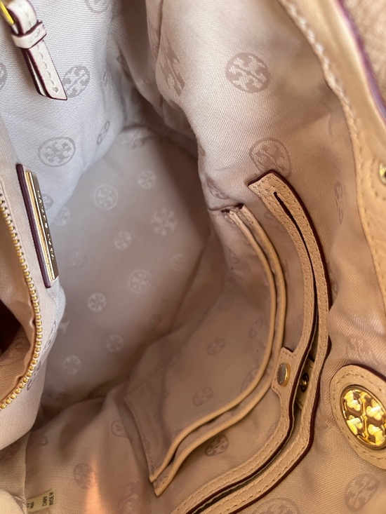 Tory Burch Soft Leather Drawstring Crossbody Bucket Bag main image 0